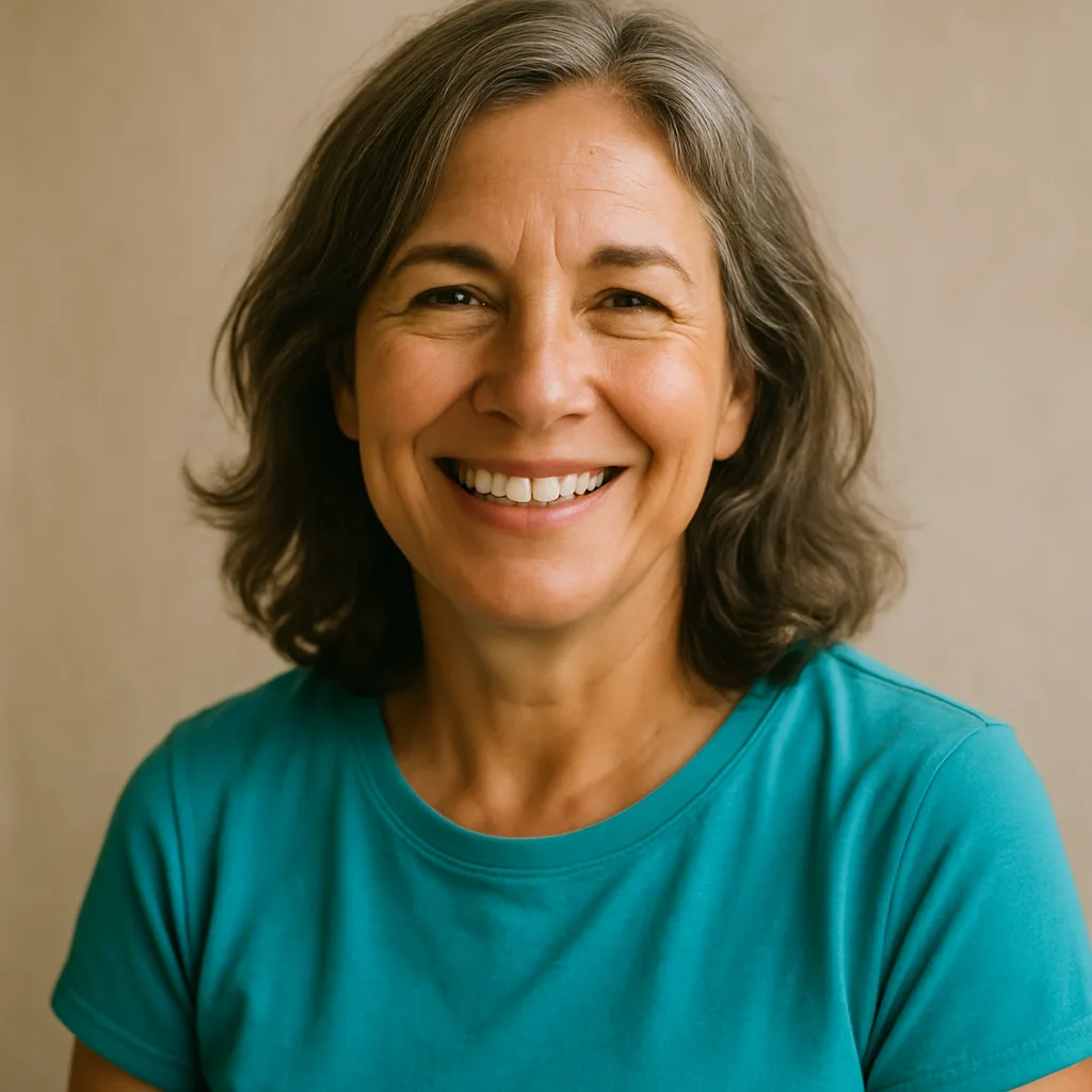 Smiling woman in her 50s — member of The Devon Dating Site